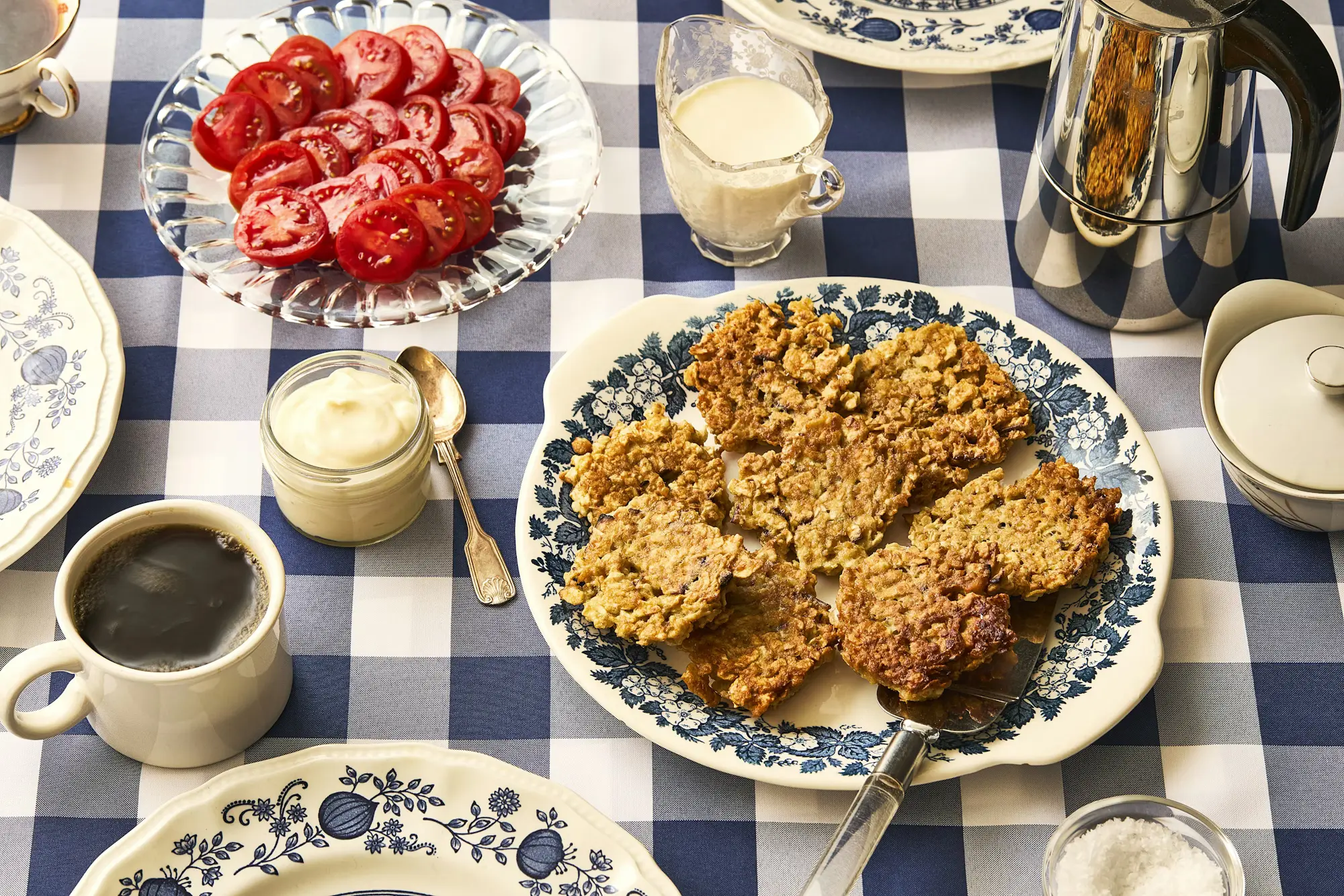 In This Family, Matzah Brei Fritters Get Topped with Mayo image