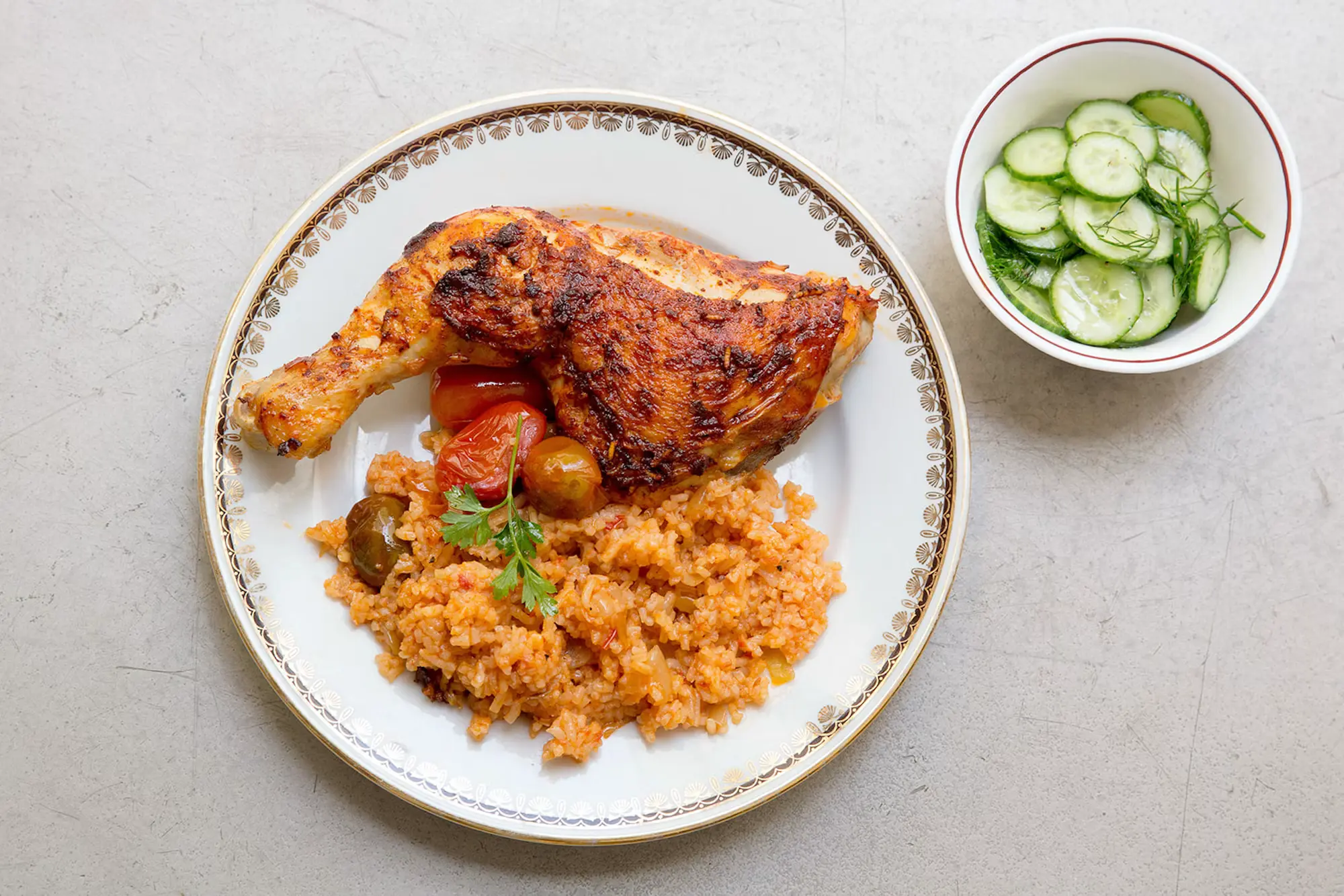 A Grandmother's Bulgarian Chicken and Rice Recipe Lives On image