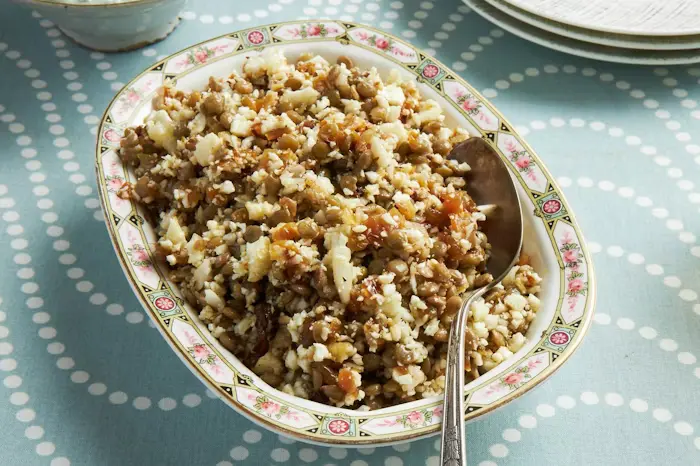 Cauliflower Mujadara (Cauliflower and Lentils) image