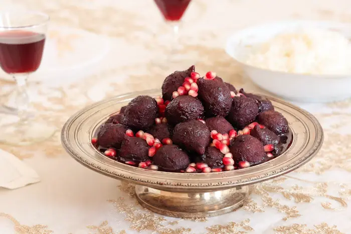Kibbeh Basha in Cherry Sauce image