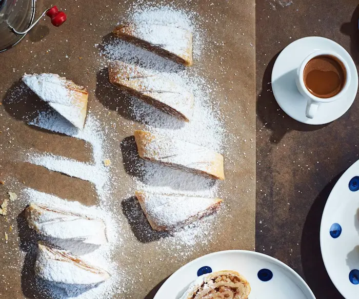 Apricot Walnut Strudel image