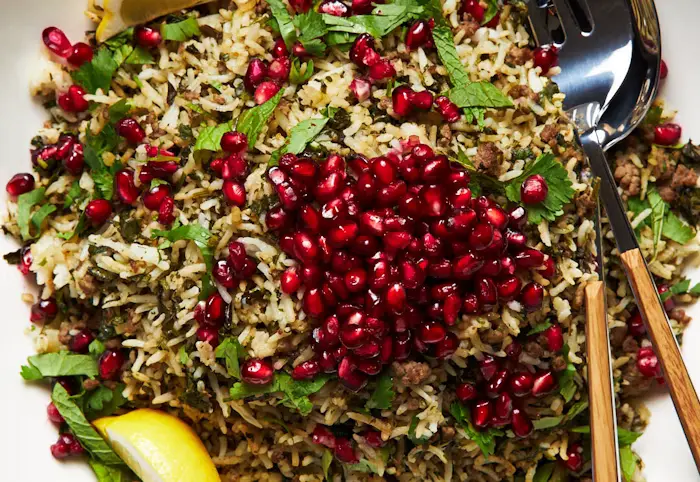 Oshi Bakhsh (Bukharian Rice With Lamb and Herbs) image