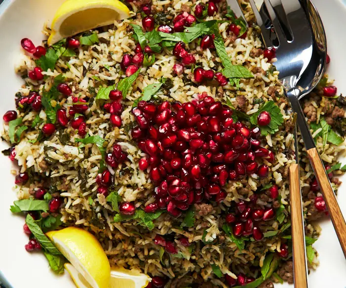 Oshi Bakhsh (Bukharian Rice With Lamb and Herbs) image