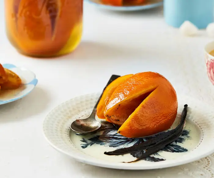 Candied Oranges in Vanilla Syrup image