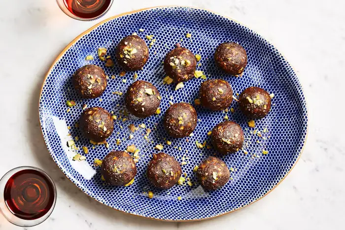 Charoset With Dates, Pistachios, and Rose Water image