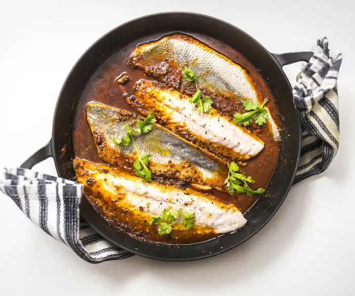 Chraime (Fish and Peppers Stewed in Spiced Tomato Sauce) image