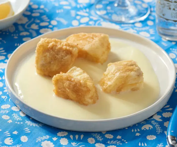 Fried Fish with Agristada Sauce image