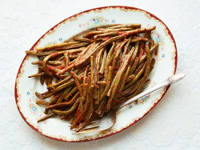 Stewed String Beans With Tomatoes image