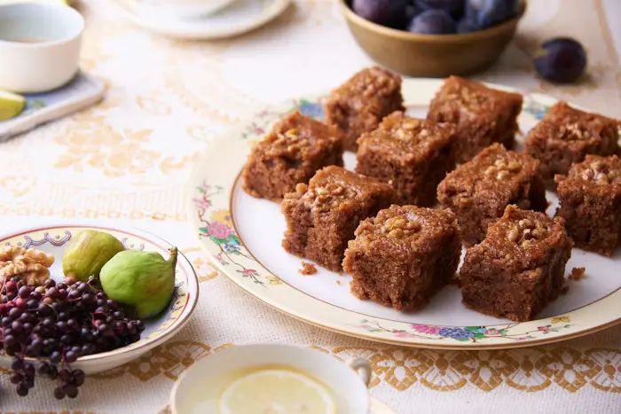 Honey Walnut Cake image