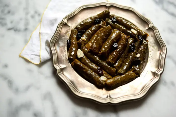 Stuffed Grape Leaves With Rice and Raisins image