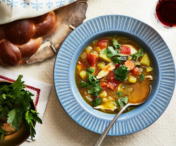 Yemenite Soup With Chicken and Hawaij image