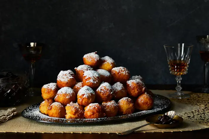 Quick Doughnuts with Cherry Jam image
