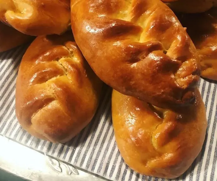 Potato, Scallion, and Egg Pirozhki (Russian Hand Pie) image