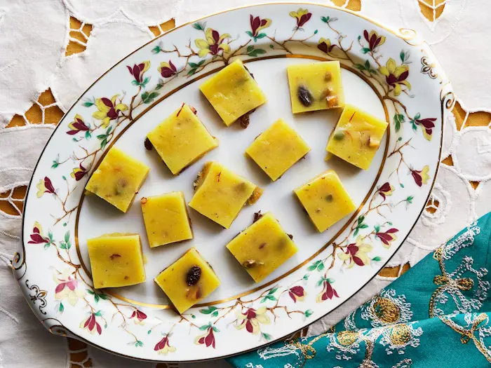 Saffron and Coconut Milk Halwa  image