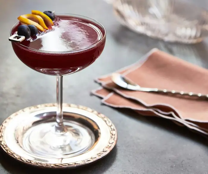 Afiniac Sour (Blueberry Rum Cocktail) image