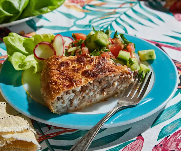 Pastel (Savory Pie Filled With Ground Meat, Rice, and Onions) image