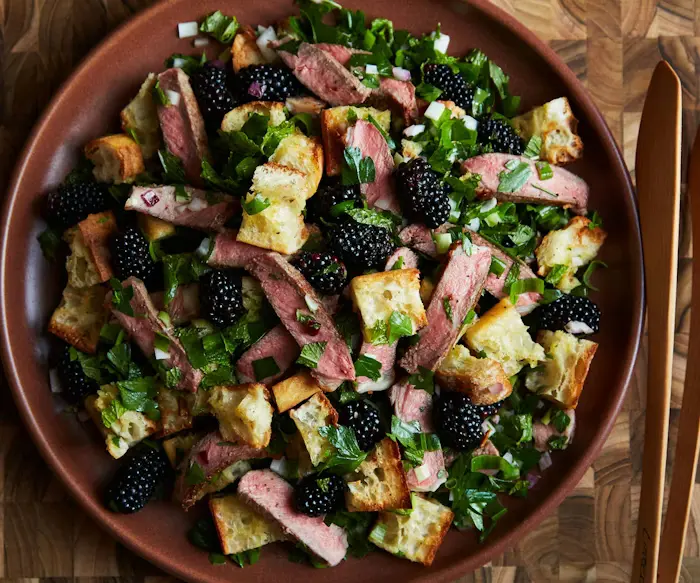Steak and Blackberry Salad image