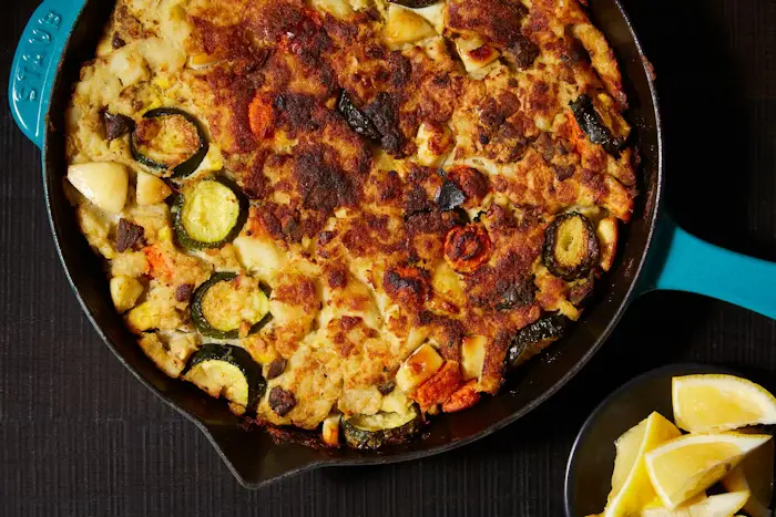 Ma'akud (Libyan Potato Casserole With Beef and Vegetables)  image