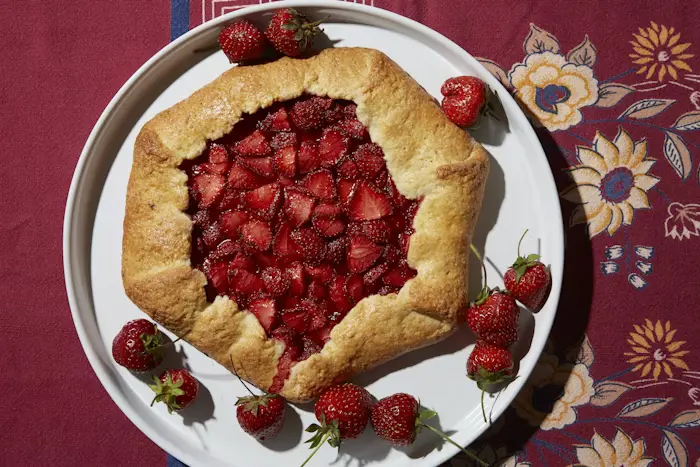 Strawberry Galette With Masa De Nata image