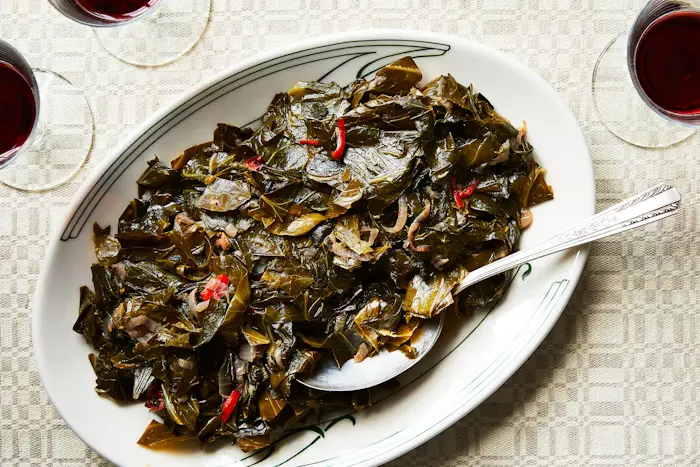 'Koshersoul' Collards with Horseradish image
