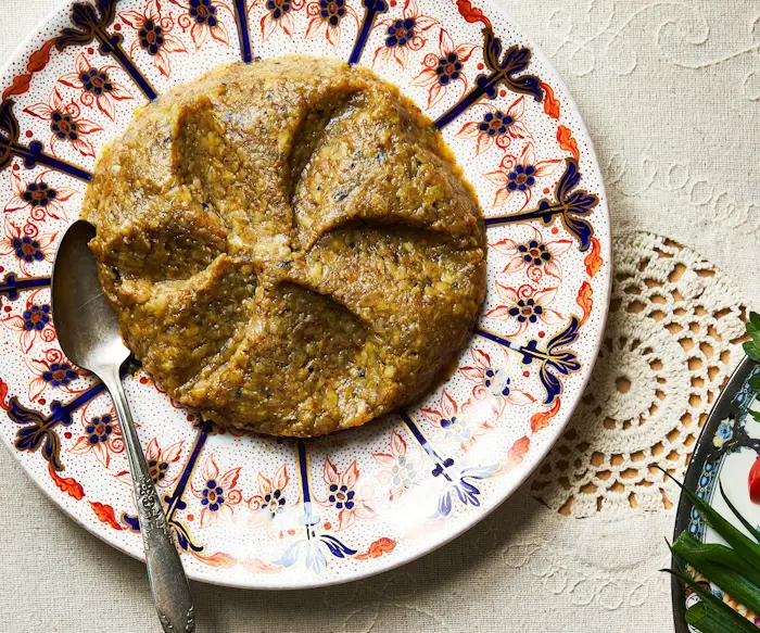 Bademjan Seer (Grilled Eggplant and Garlic Dip) image