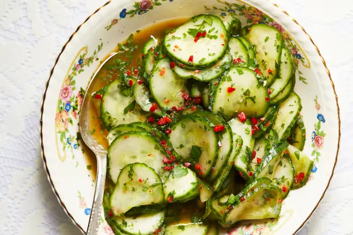 Nana’s Zalata (Quick Pickled Cucumber Salad) image