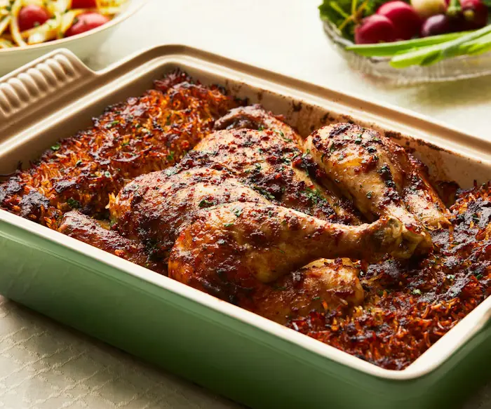 Iraqi T’bit (Iraqi Stuffed Chicken with Spiced Rice) image