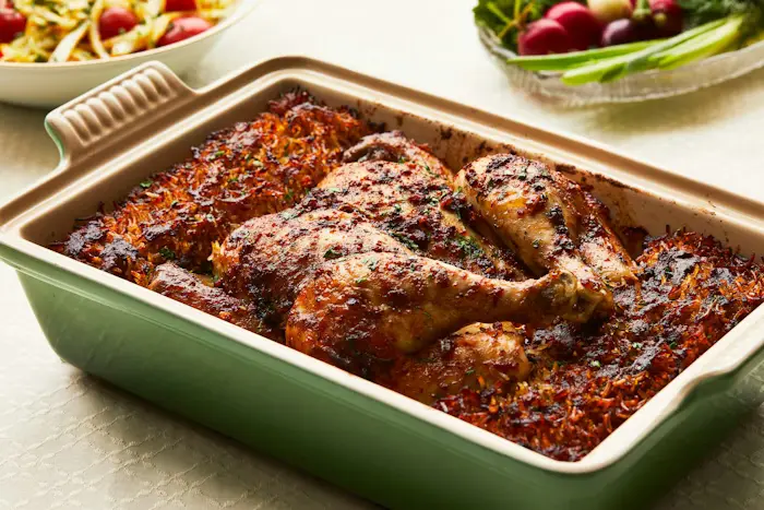 Iraqi T’bit (Iraqi Stuffed Chicken with Spiced Rice) image