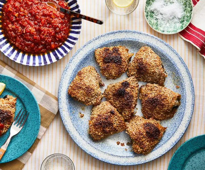 Sesame Chicken with Matbucha  image