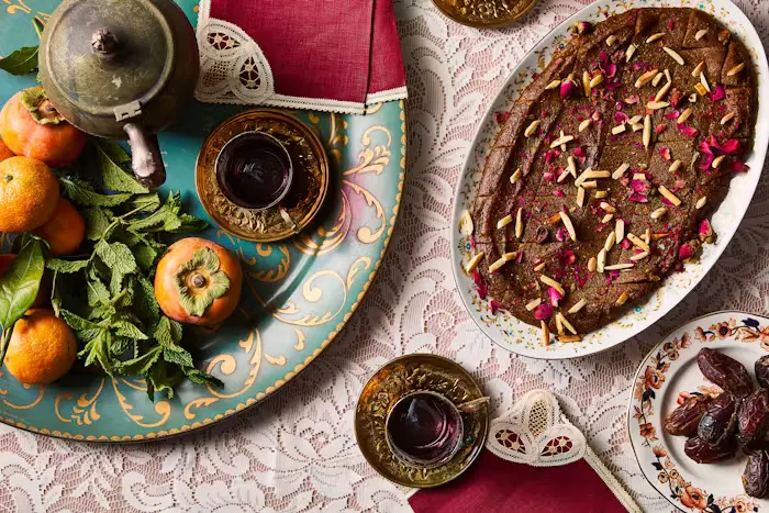 Persian Halva with Rosewater and Saffron image