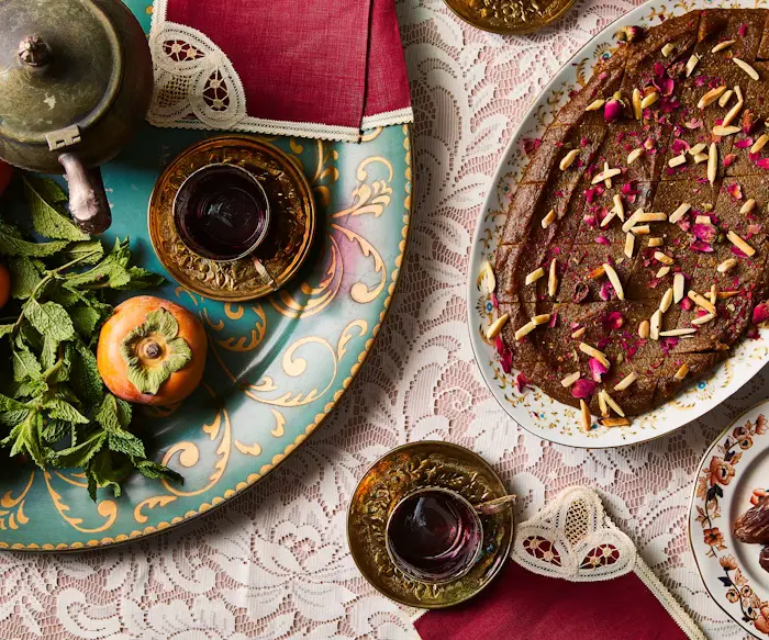 Persian Halva with Rosewater and Saffron image