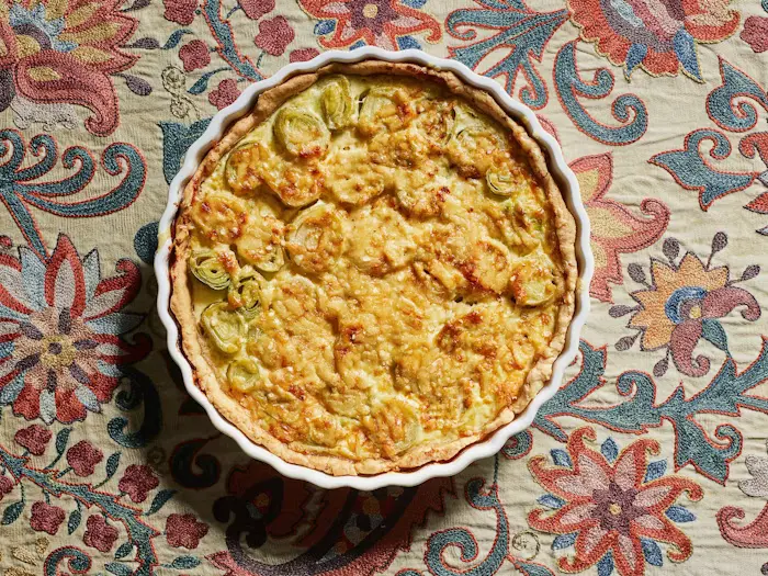 Leek and Cheese Quiche image