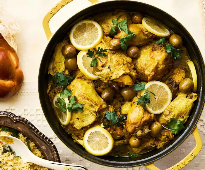 Moroccan Lemon and Olive Chicken image