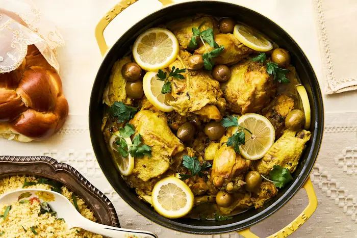 Moroccan Lemon and Olive Chicken image