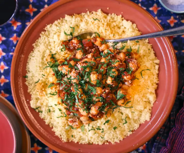 Matbucha Chickpea Stew image