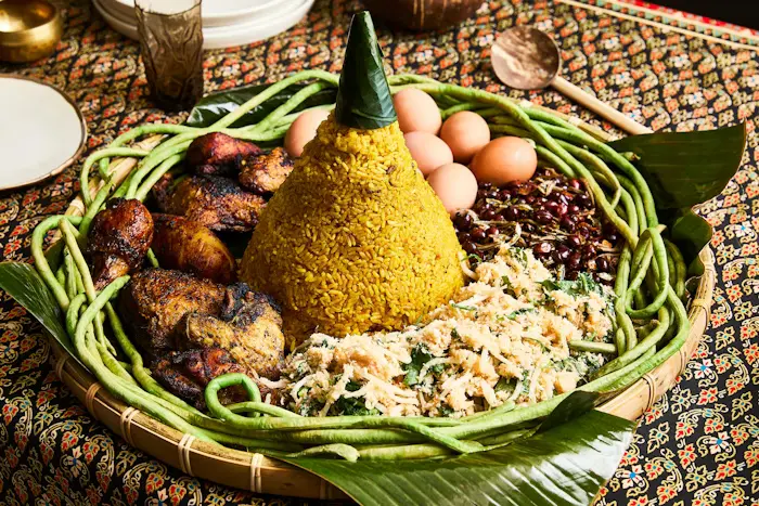 Nasi Tumpeng (Golden Indonesian Rice)  image