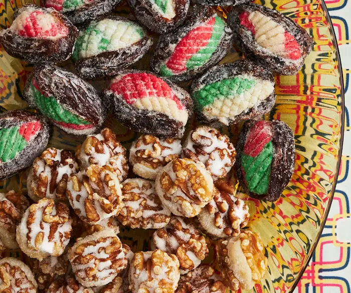 Marzipan-Stuffed Dates and Walnuts image
