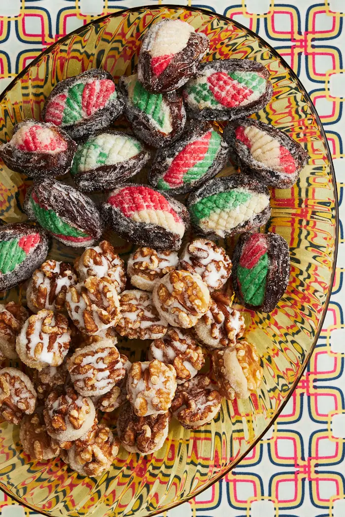 Marzipan-Stuffed Dates and Walnuts image