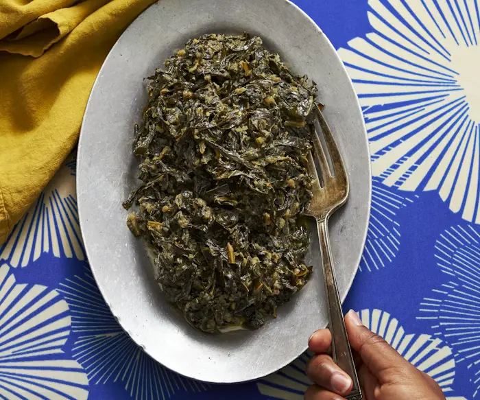 Gomen (Collard Greens with Garlic and Ginger) image