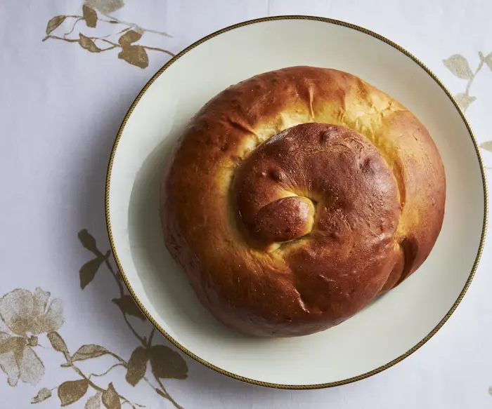 Round Challah with Honey and Raisins image