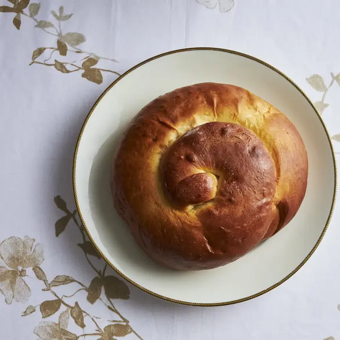Round Challah with Honey and Raisins image