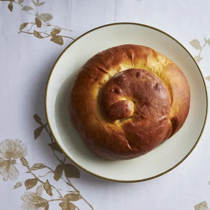 Round Challah with Honey and Raisins image