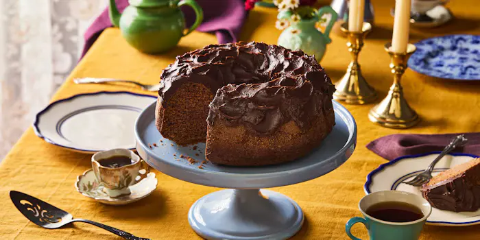 Spice Cake with Chocolate Frosting image