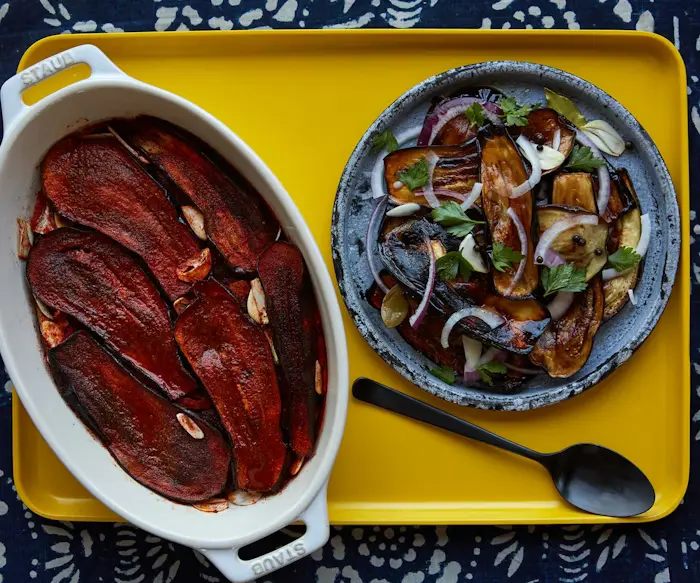 Eggplant in Paprika and Eggplant in Vinegar image