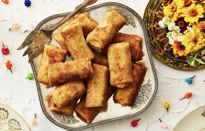 Pantras (Fried Pancakes Filled With Chicken) image