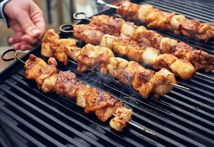 Chicken Skewers With Lamb Fat image