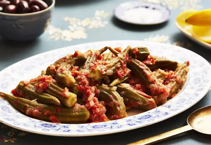 Okra With Tomatoes image