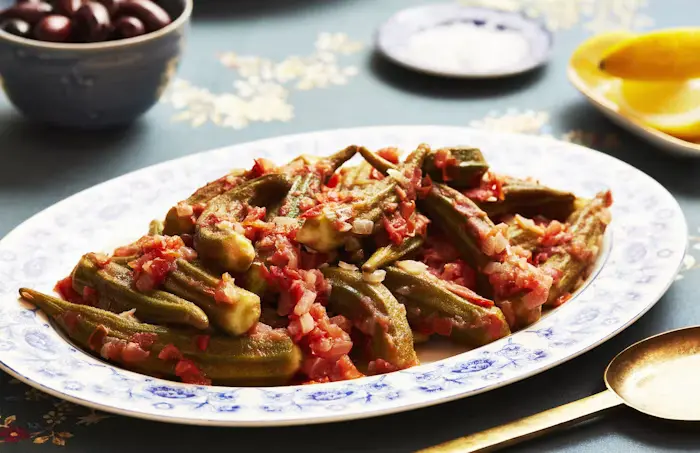 Okra With Tomatoes image