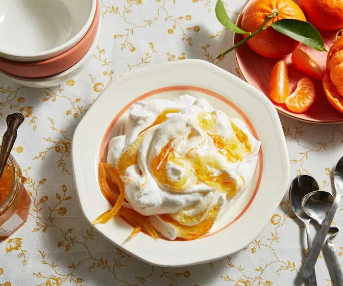 Meringue With Orange Marmalade image