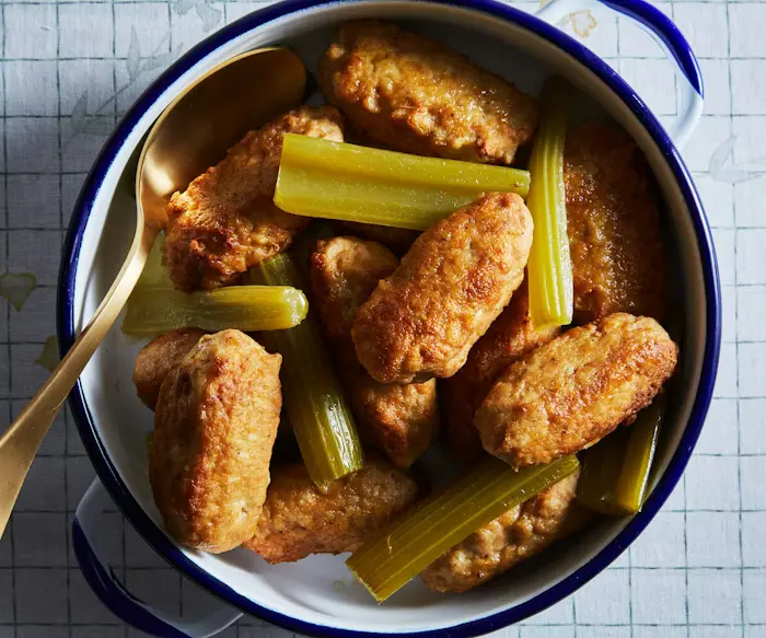 Chicken Meatballs With Celery image